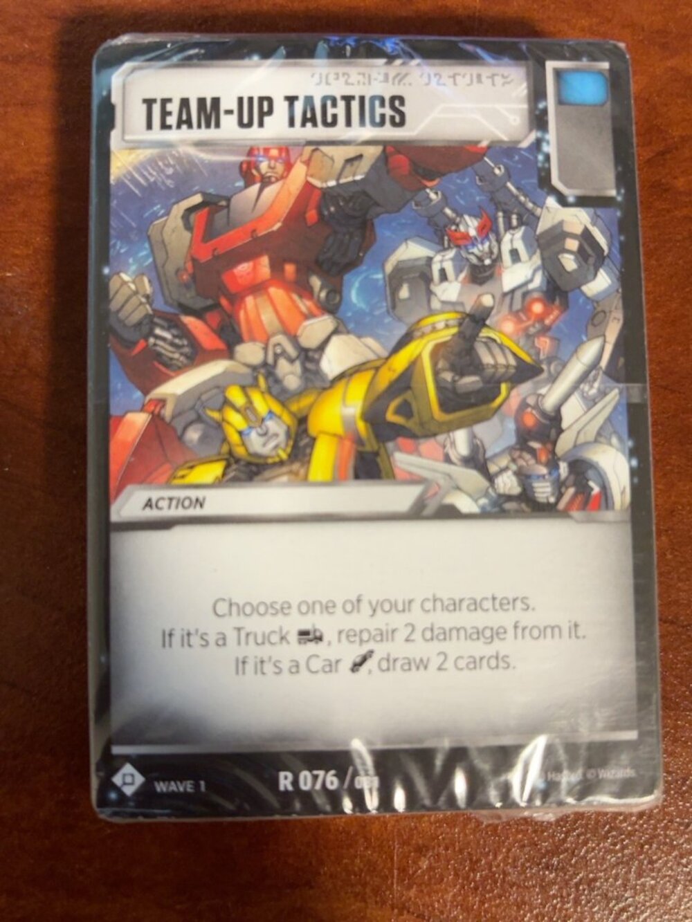 Transformers TCG Wave 1 Sealed Battle Card Deck Team-Up Tactics Hasbro